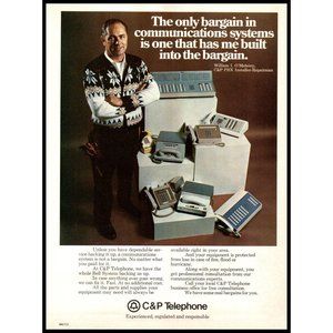 1974 C&P Bell Telephone System Vintage Print Ad Office Equipment Wall Art